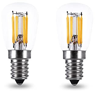 ShuoHui E14 LED Kühlschranklampe, E14 LED Warmweiß, 2.5W Ersatz für 25W Halogenlampen, 260 Lumen, 2700K, Wasserdicht, glühbirne e14 für salzlampe, Nähmaschinen, Dunstabzugshauben - 2er Pack…