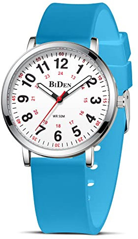 HANPOSH Herren Analog Quarz Uhr - 30M Wasserdichte Armbanduhr Mit Silikon Armband - Casual Designer Männer Uhr