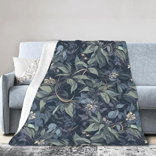 peiyeety Beautiful_Anise_Hyssop Blanket Throw Bedding Room Decor Flannel Blankets for Bed Sofa 80X60