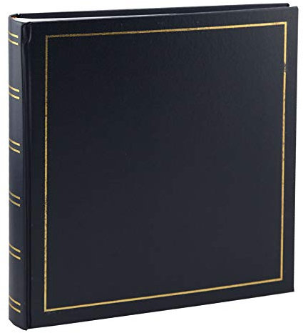 Tradition Fotoalbum in 35x36 cm 80 weiße Seiten Buchalbum Jumbo Foto Album: Farbe: Blau