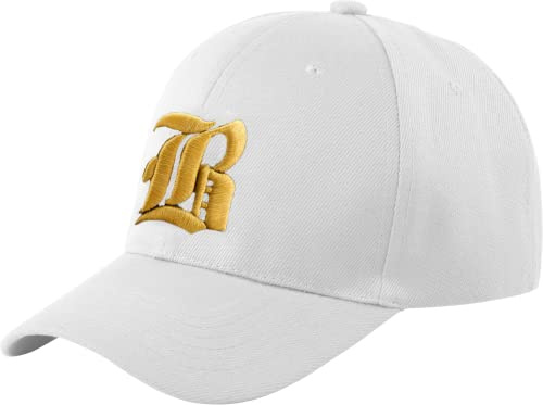 Morefaz Unisex Jungen Mädchen Mütze Baseball Cap Hut Kinder Kappe 3D Gothic B TM (B White Gold)