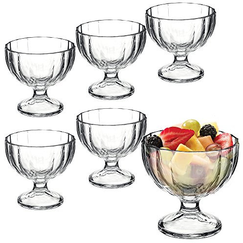 Bormioli Rocco Alaska Ice Cream Sundae Dessert Appetizer Cocktail Glasses - Set of 6