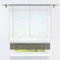 HongYa Bändchenrollo transparenter Voile Raffrollo Tunnelzug Raffgardine Vorhang H/B 155/100 cm Grau