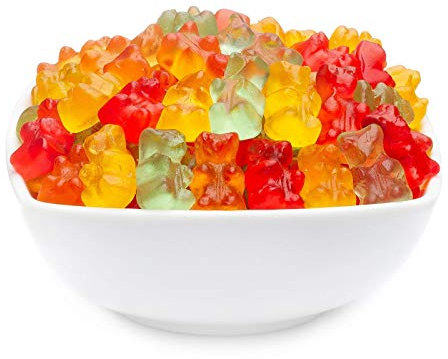 1 x 3kg Bunte Gummibären Zuckerfrei Gummibonbon Gummibärchen bunt aus süßem Gelee glutenfrei laktosefrei