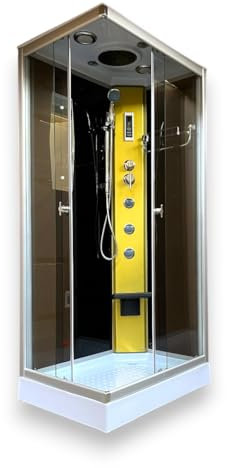 BOX DOCCIA IDROMASSAGGIO full optional apertura a sinistra 100 X 70 DOCCIA CABINA Mod. Taormina