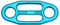 KONG Gigi Multi Belay Plate, Mehrzweck-Teller, 859B00400KK, Cyan,