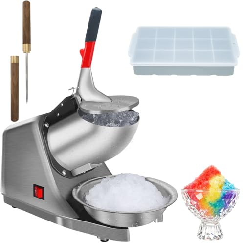 Reespring Máquina de hielo afeitado, máquina de cono de nieve con hoja de acero inoxidable