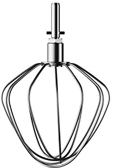 Kenwood Frusta in acciaio inox KAT51.000SS, accessorio per robot da cucina Kenwood, scopa per palloncino, adatta a tutti i robot da cucina Chef, lavabile in lavastoviglie, acciaio inossidabile,