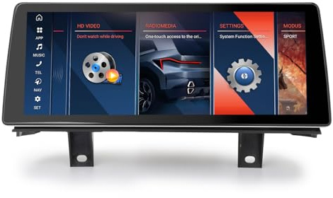 Erisin Android 14 8 Core 4+64GB Estéreo de Automóvil Autoradio para BMW Serie 1 F20 F21 Serie 2 F22 F23 inalámbrico Carplay 10,25 Pulgadas IPS WiFi 4G Dab+ DVR Bluetooth 5.0 DSP