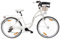 Goetze Mood 26 Zoll Jugendfahrrad, 17 Zoll Tiefeinsteiger Aluminiumrahmen, 6-Gang Kettenschaltung, doppelte V-Bremsen, LED-Beleuchtung, Rattankorb, Komfortsattel, mit Seitenständer & Klingel