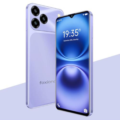 FOXIONO Sblocca telefono, schermo ad alta definizione da 6,52 pollici, 4RAM+64GROM/TF256GB, 4G LTE FDD, fotocamera 5MP+13MP, 4000mAh, chip ad alta velocità 8-core (9, PURPLE)