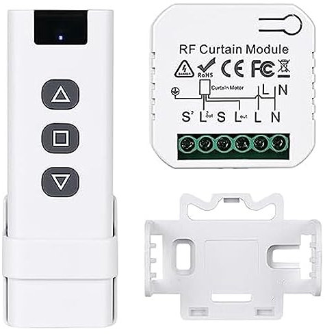 Lbvzxkad Tuya WiFi Curtain Switch Controllers Roller Blinds Shutter Motor Life APP Remote Control Home Easy Install Easy to Use