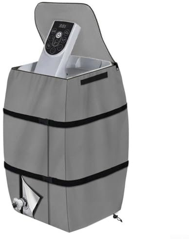 BlesConi Water Heater Pump Cover, Inflatable Spa Water Heater Pump Cover, Outdoor Protection for Pool Equipment, Lazy Spa Accessories(gray)