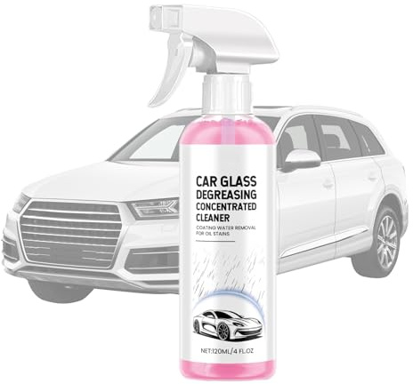 qixeuoa Detergente per parabrezza – 120 ml spray liquido – detergente per vetri auto spray per camion Suv moto escrementi polvere restauro chiarezza vernice