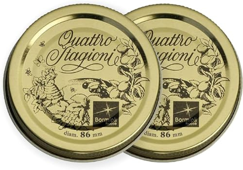 Tappi Capsula Quattro Stagioni BORMIOLI 56-70 - 86 mm | Per Vaso o Barattolo | CONSERVA | Tappo (86 mm, 12 Confezioni)