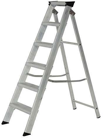 Youngman Industrial Builders Step Ladder 6 Tread