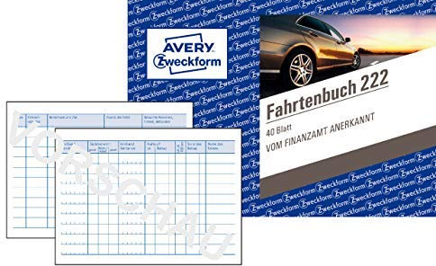 AVERY Zweckform Fahrtenbuch für PKW (5 Stück)