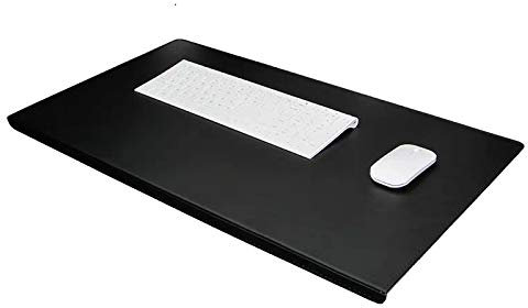 Kunstleder Schreibtischunterlage,Schreibtischauflage mit Kantenschutz,Rutschfest& Ellbogen schützen,Tischunterlage Wasserdicht,Mauspad Groß für Büro Hause Laptop PC