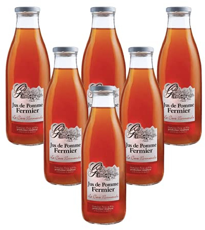 La Cave Normande - Jus de pomme fermier Guesdon 6x1L - Made in Calvados