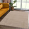SANAT Kurzflor Teppich Wohnzimmer - Uni Modern Teppiche fürs Schlafzimmer, Arbeitszimmer, Büro, Flur, Kinderzimmer und Küche - Beige, 140 x 200 cm