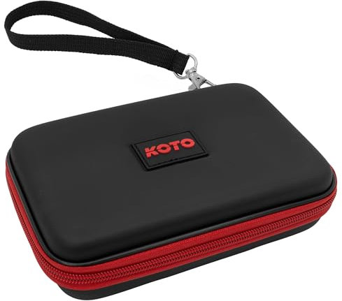 KOTO - Dartwallet Eva Medium Rot, Darttasche mit Reissverschluß, Dart Hülle, Dartkoffer, Darts Box