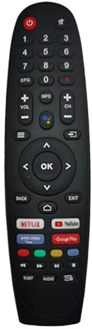 Mando a Distancia para Smart Tech TV 32HA10T3 32HA10V3 43QA20V3 43UA10V3 43UA20T3 50UA10V3