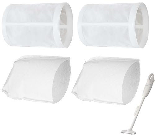 DianSung 2 Vorfilter + 2 Filter für Makita CL100 /CL106 /CL180 /DCL180/ CL140 /CL070 Staubsauger zubehör, Vorfilterteil 451208-3, Filterteil 443060-3
