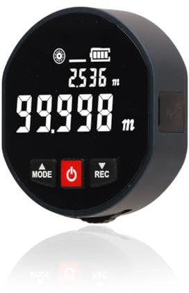 Candeon Mètre Ruban Numérique électronique, 99,999m Règle électronique Télémètre Outil de Mesure pour Formes Plates, Incurvées, Bizarres, Magnétique Mètre à Ruban Jauge De Mesure De Distance