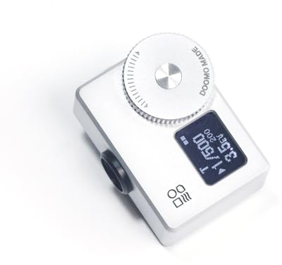 DOOMO MADE OLED Light Meter, Meter S, New Screen Design, Real-time Metering and One-Button Metering for Vintage Cameras (Chrome)