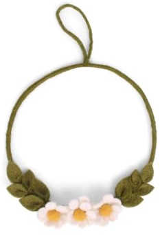 Corona de fieltro, corona para puerta, decoración de primavera, comercio justo, hecha a mano, idea de regalo, regalo, regalo de invitados, decoración de Pascua (grande)