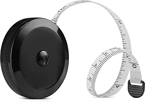 Tape Measure Body Retractable | Double Sided Soft Measuring Tape for Tailors | Body Measurements Sewing Clothes Tailor 60 Inch / 150 cm (WHITE TAPE [SINGLE])