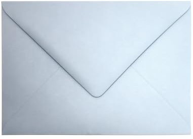 Netuno 25 farbige Briefumschläge Pastellblau DIN B6 12,5 x 17,5 cm 120g Malmero Azur elegante Umschläge bunt hochwertig für Hochzeit Geburtstag Weihnachten Einladungskarten Briefkuverts edel