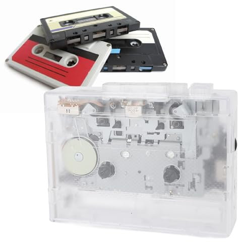 Bärbar Kassettspelare, Bulit i FM Radio Tape Recorder Cassette Digital Conversion med Bluetooth för Klassisk Bandmusik