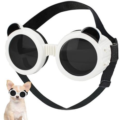 Panoic Feiess hund solglasögon solglasögon med UV anti-UV utstötning för hundar | bekräftade husdjur och protein anti-propos glasögon bearbetning av våra hundsolglasögon