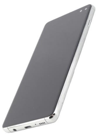 FAUOSWUK 6,4 Tums Telefonskärmsbyte för S10 Plus, LCD Display Digitizer Touch-enhet med Mellanram och Reparationsverktyg, för SM G975F G975U G975W G975A (Silver)