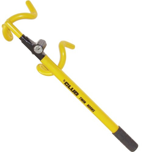 Winner International The Club 3000 Twin Hooks Steering Wheel Lock, Yellow