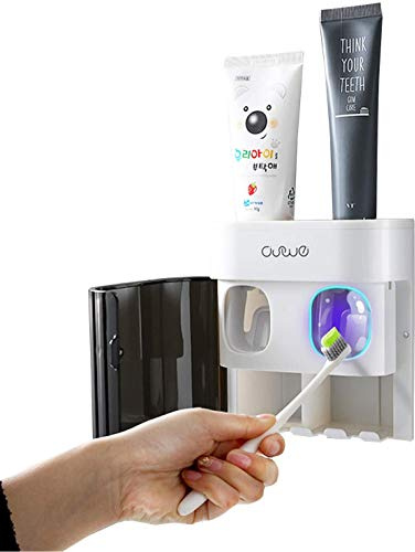 Zahnbürstenhalter zur Wandmontage – elektrischer Zahnbürstenhalter – doppelter Zahnpastaspender