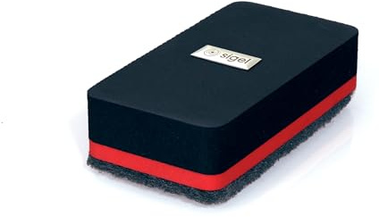 SIGEL BA187 Cancellino magnetico per lavagne magnetiche di vetro / bianche 9 x 4,5 cm