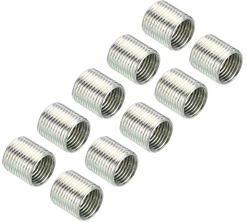 PATIKIL M12 to M10 Thread Adapters Sleeve Reducing Nut, 10 Pack 12mm Screw Conversion Nut Threaded Tube Coupler Connector Pipe Fitting