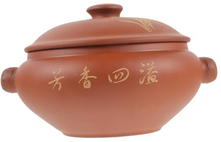 Hohopeti Olla De Vapor De Barro Para Cocinar Pollo Y Pescado Cazuela De Cerámica Olla Multiusos Utensilios De Cocina