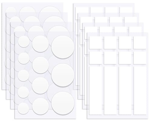 AABDTYYD 96 Stück Doppelseitiges Klebeband für Wände,Entfernbare Klebestreifen zur Montage,Rückstandsfreies Glue Dots,Transparente Klebepunkte für Bilder,Poster,Kunsthandwerk,Dekoration,Partyzubehör