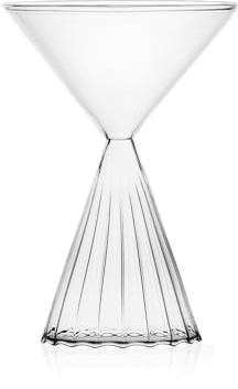 Ichendorf Milano Bicchiere da Martini, Collezione Tutù, 15 cl, Vetro Borosilicato, Fatto a Mano
