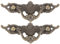 DIYEAH 2Stücke Vintage Metall Schrankgriffe Dekorative Schubladengriffe Für Kommoden Und Schränke Grünlich Goldem Finish Für Möbel Upcycling