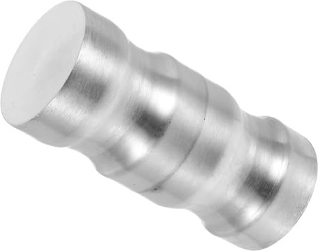 jojofuny Maniglia Per Porta Doccia in Lega Di Zinco Design Contemporaneo Pomello Rotondo Doppio Argento Satinato Facile Da Installare e Pulire Adatta Per Porte in Vetro Di Cucina e Bagno