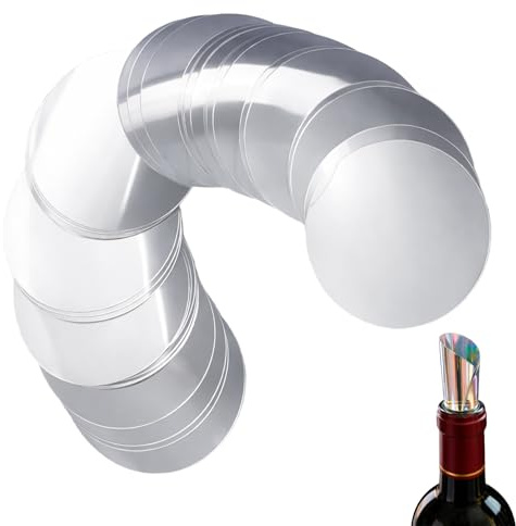 Icyowls 50 Pezzi dischetti versatori per Vino, beccuccio versatore antigoccia Riutilizzabile Drop Stop per Bottiglie di Vino, versamento Pulito Senza Macchie, Ideale casa, Festa, Matrimonio