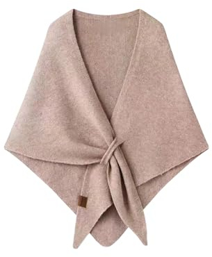 1 Piece Of Khaki Triangle Scarf Shawl, Knitted Warm Shawl, Soft Cashmere Scarf, Ladies Clothing Decoration.