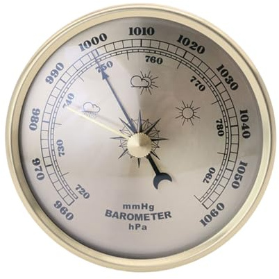 Rulbelok Calibri in metallo di alta qualità, stazioni meteorologiche, termometri per misurare la pressione, decorazioni per la casa vintage