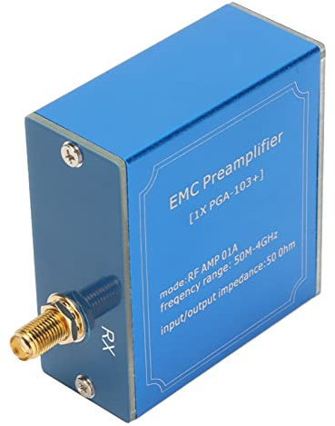 Taidda Wideband Low Noise Amplifier Ultra Linear High Gain LNA Module for Communication System, Plug and Play for Wide Range Signals