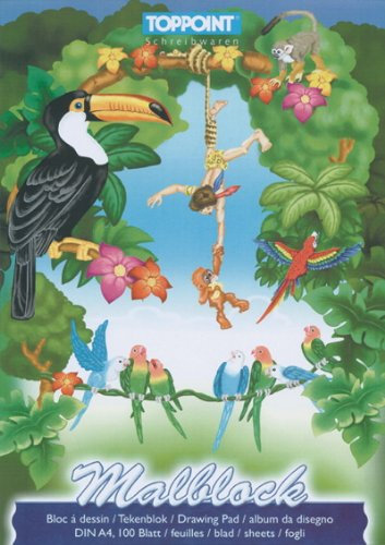 Malblock 100 Blatt DIN A4 kopfgeleimt Zeichenblock