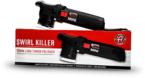 Adam's Polishes Swirl Killer 12mm Polisher - Orbital Polishing Paint Correcting Buffer Tool - Car Scratch Remover - Use Post Car Wash Clay Bar & Pre Wax or Ceramic Coating